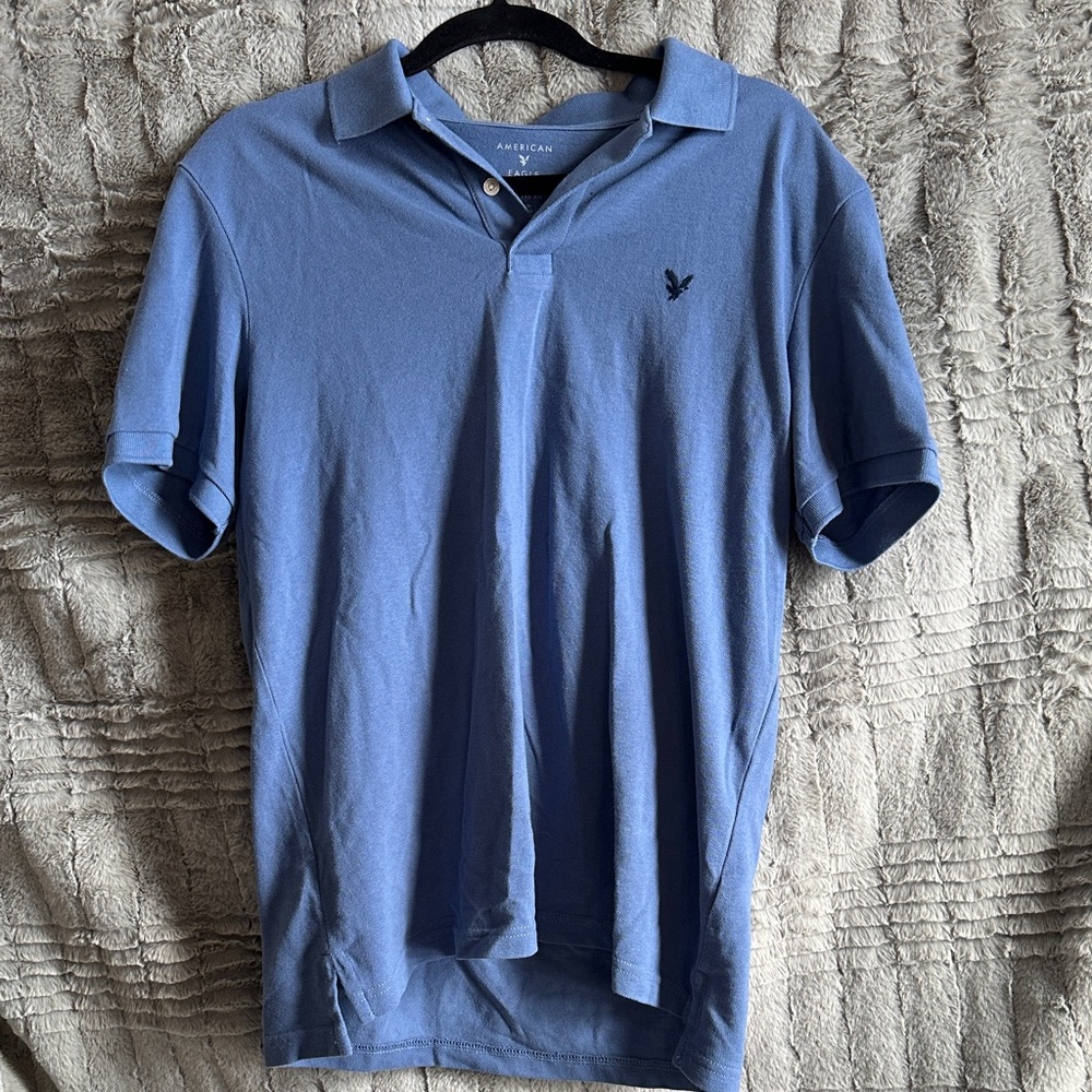 American Eagle Outfitters Classic Blue Polo Shirt